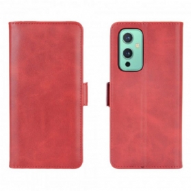 Lederhüllen Für OnePlus 9 Flip Case Doppelte Klappe