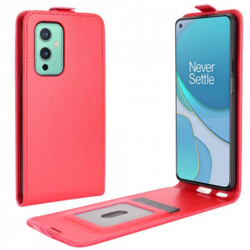 Lederhüllen Für OnePlus 9 Flip Case Vertikale Klappe In Lederoptik