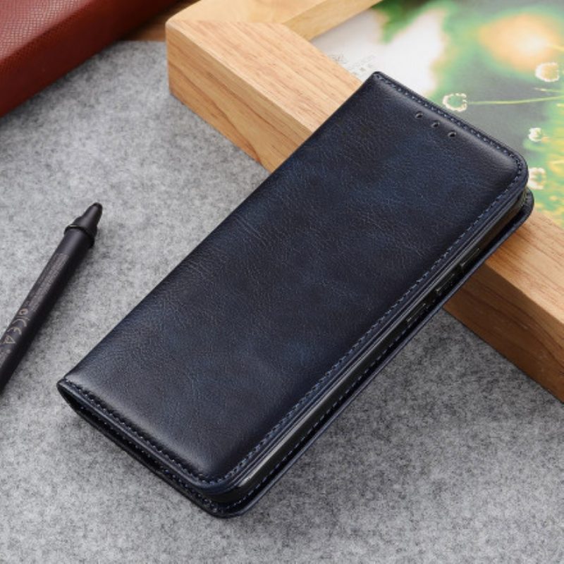 Schutzhülle Für OnePlus 9 Flip Case Litschi-spaltleder