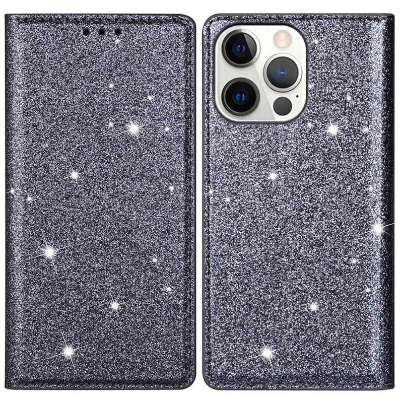 Flip Case iPhone 16 Pro Glitzer