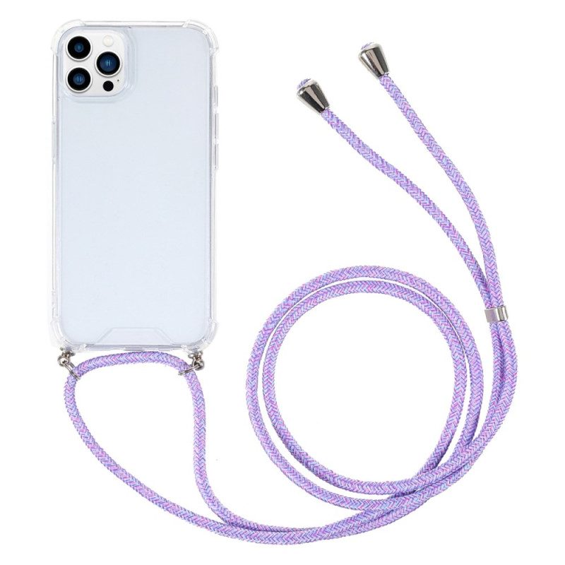 Hülle iPhone 16 Pro Handyhülle Verstellbares Kabel