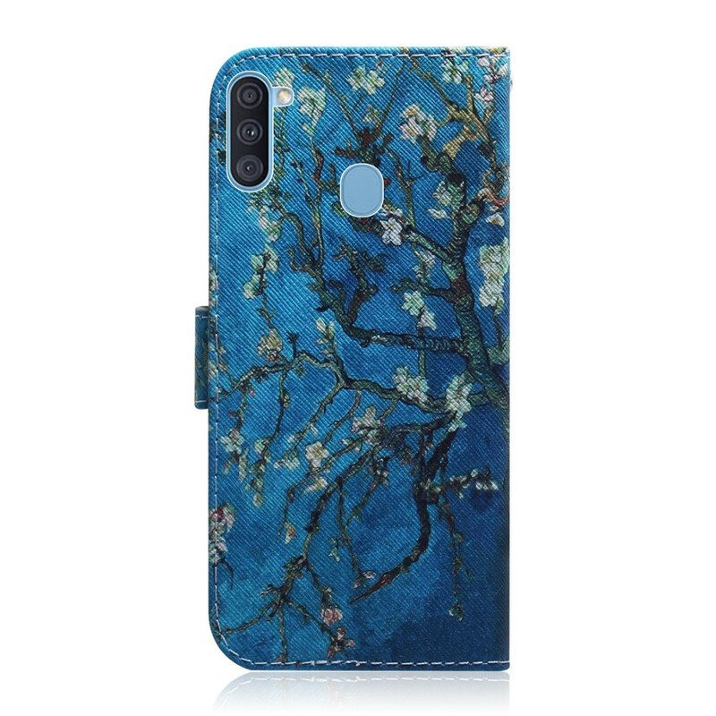 Flip Case Für Samsung Galaxy M11 Blühender Baumzweig