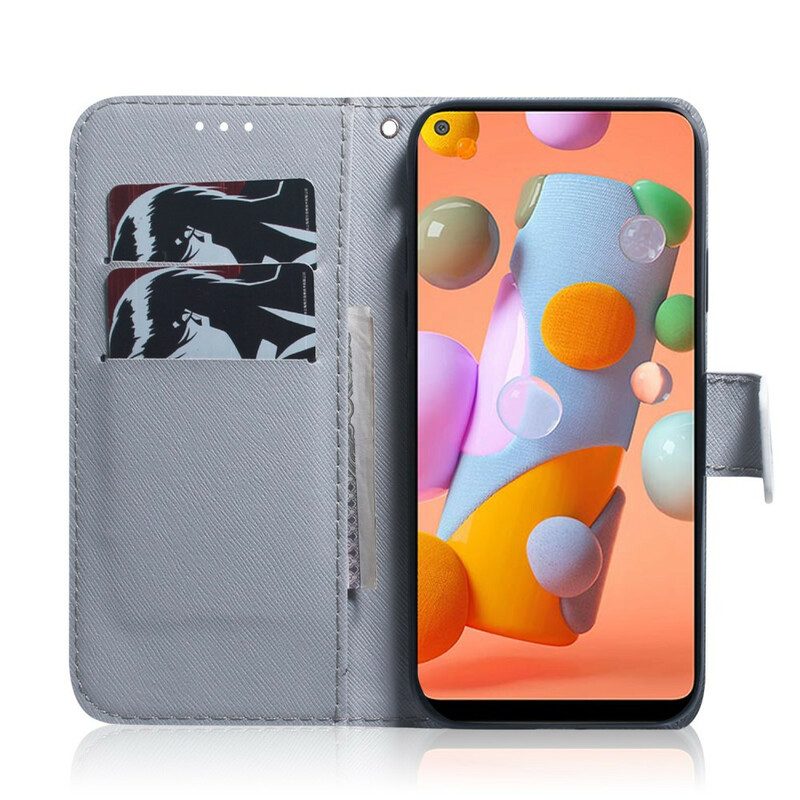 Flip Case Für Samsung Galaxy M11 Blühender Baumzweig