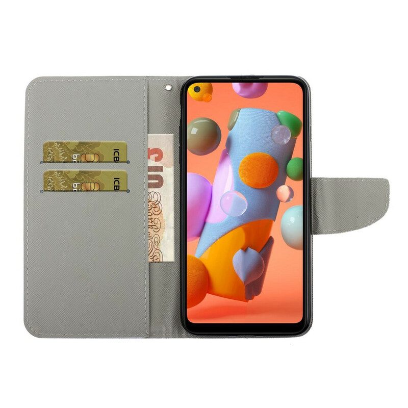 Flip Case Für Samsung Galaxy M11 Kaninchen