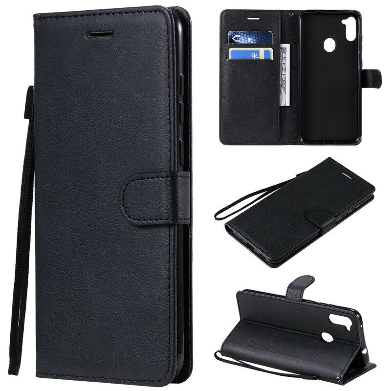 Flip Case Für Samsung Galaxy M11 Kunstleder-standard