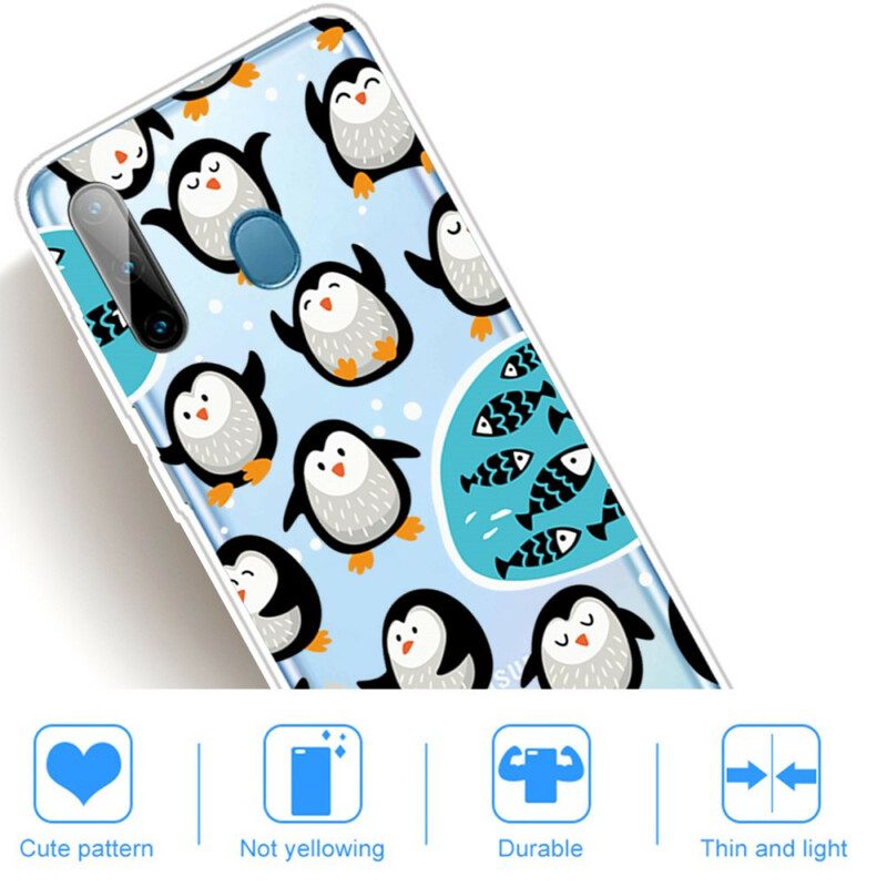 Hülle Für Samsung Galaxy M11 Pinguine Und Fische