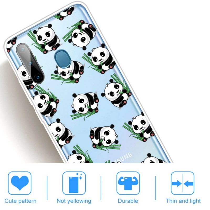 Hülle Für Samsung Galaxy M11 Top Pandas-spaß