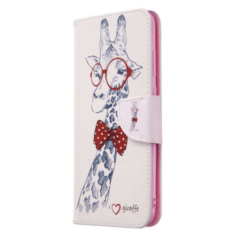 Lederhüllen Für Samsung Galaxy M11 Kluge Giraffe