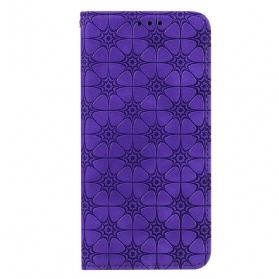 Schutzhülle Für Samsung Galaxy M11 Flip Case Barocke Blumen