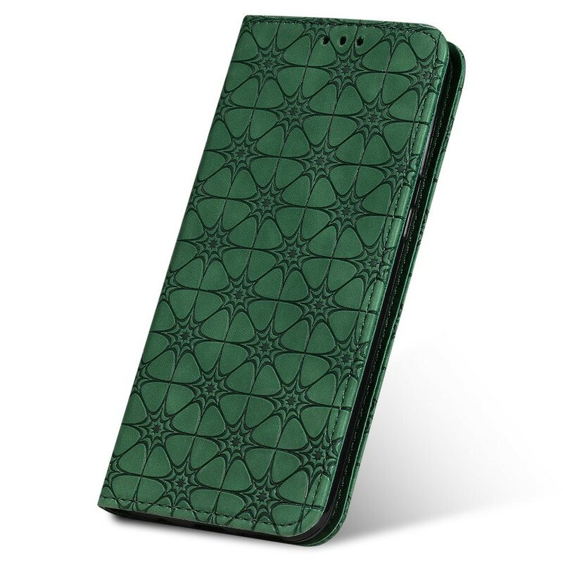 Schutzhülle Für Samsung Galaxy M11 Flip Case Barocke Blumen