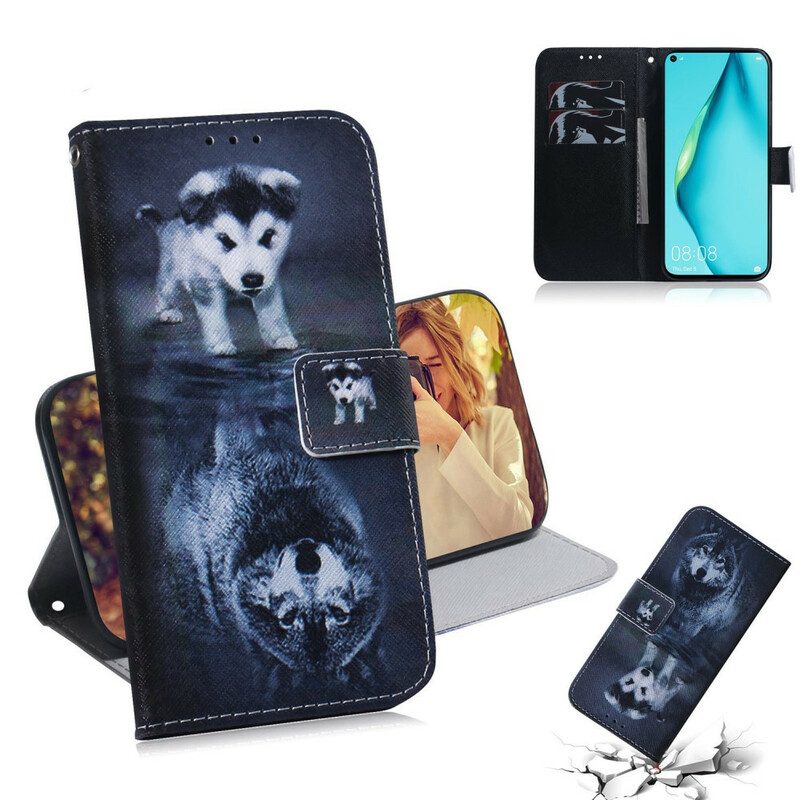 Flip Case Für Huawei P40 Lite Ernesto Der Wolf