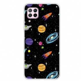 Handyhülle Für Huawei P40 Lite Planet Galaxie