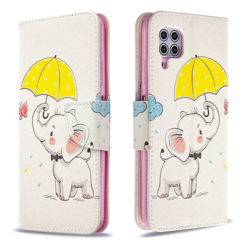 Lederhüllen Für Huawei P40 Lite Baby Elefant