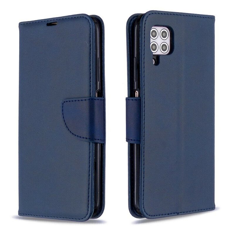 Lederhüllen Für Huawei P40 Lite Flip Case Glatte Klappe Schräg