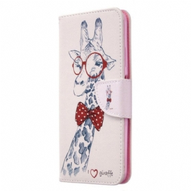 Lederhüllen Für Huawei P40 Lite Kluge Giraffe