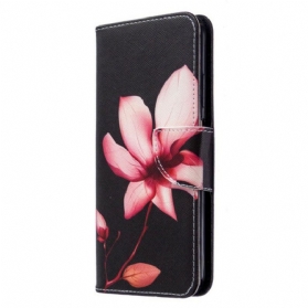 Lederhüllen Für Huawei P40 Lite Pinke Blume