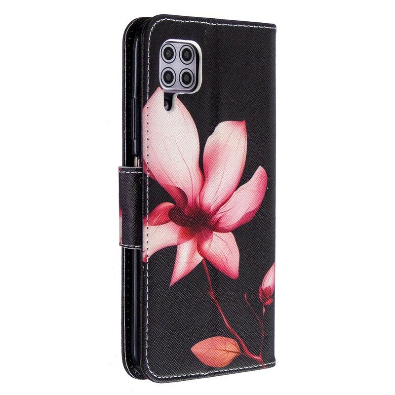 Lederhüllen Für Huawei P40 Lite Pinke Blume