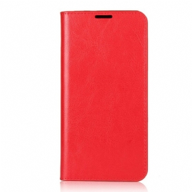 Schutzhülle Für Huawei P40 Lite Flip Case Echtes Leder