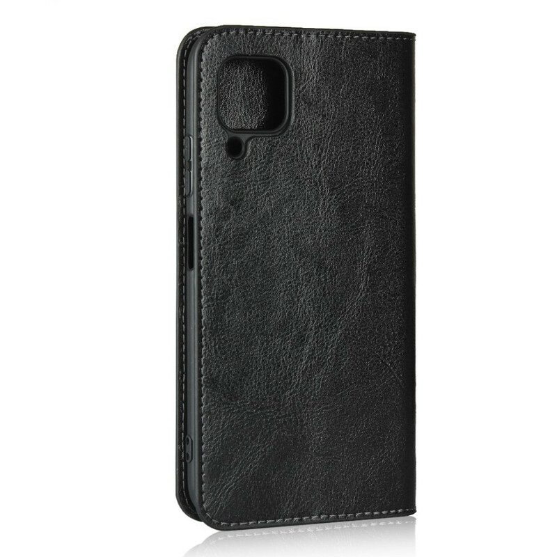 Schutzhülle Für Huawei P40 Lite Flip Case Echtes Leder