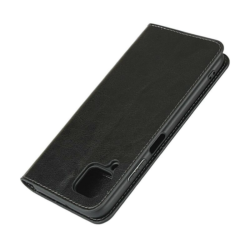 Schutzhülle Für Huawei P40 Lite Flip Case Echtes Leder