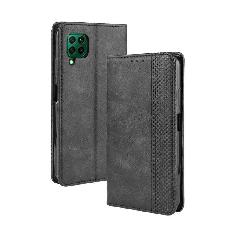 Schutzhülle Für Huawei P40 Lite Flip Case Stilisierter Vintage-ledereffekt