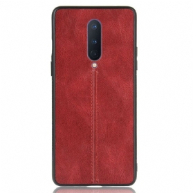 Handyhülle Für OnePlus 8 Couture-ledereffekt