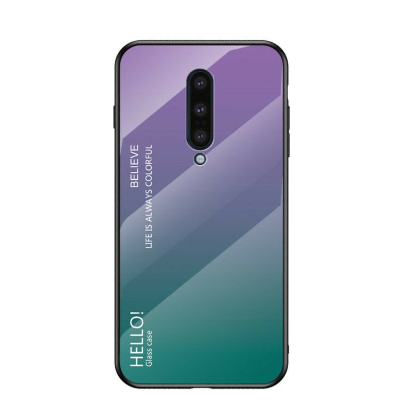 Handyhülle Für OnePlus 8 Gehärtetes Glas Hallo