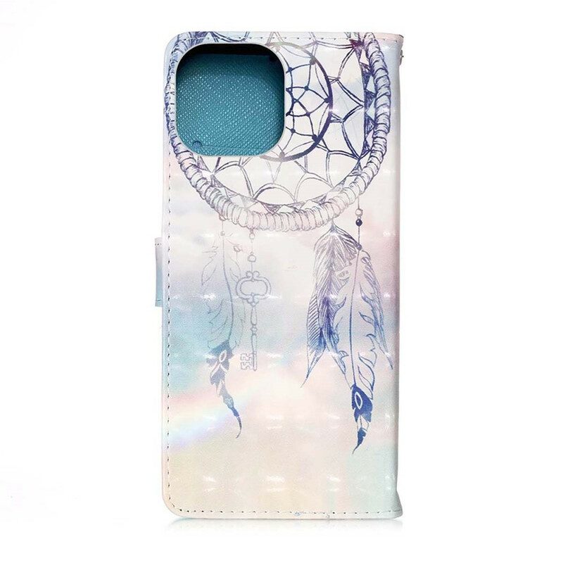 Flip Case Für iPhone 13 Pro Aquarell-traumfänger