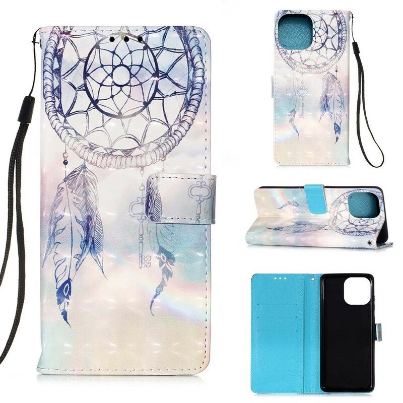 Flip Case Für iPhone 13 Pro Aquarell-traumfänger