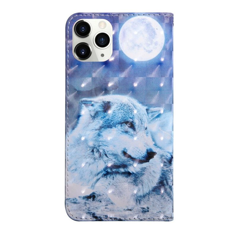 Flip Case Für iPhone 13 Pro Lichtfleck Gerald Der Wolf