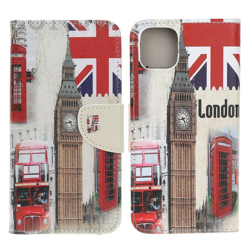 Flip Case Für iPhone 13 Pro Londoner Leben