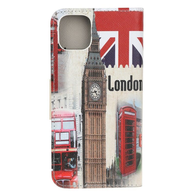 Flip Case Für iPhone 13 Pro Londoner Leben