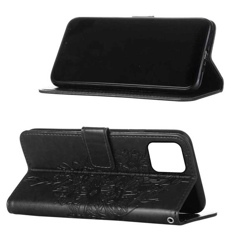 Flip Case Für iPhone 13 Pro Schmetterlingsdesign