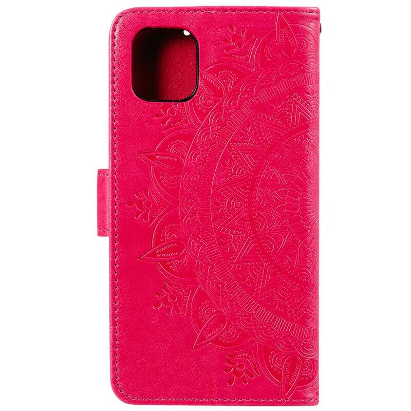 Flip Case Für iPhone 13 Pro Sonnenmandala