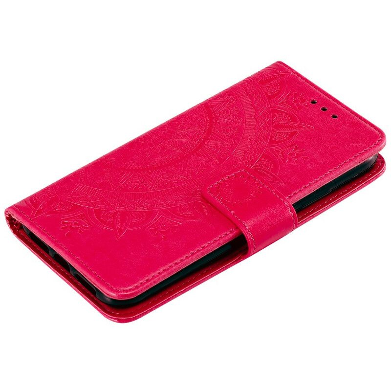 Flip Case Für iPhone 13 Pro Sonnenmandala