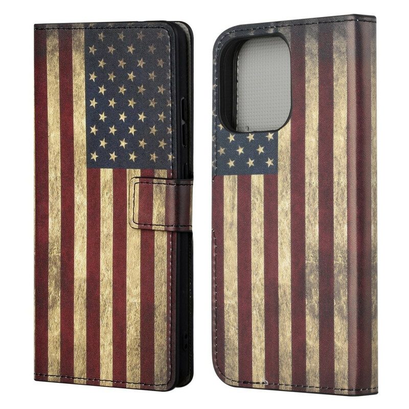 Flip Case Für iPhone 13 Pro Us Flagge