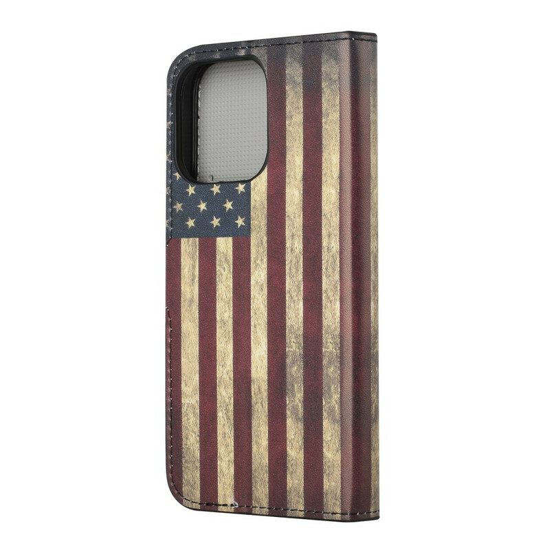 Flip Case Für iPhone 13 Pro Us Flagge