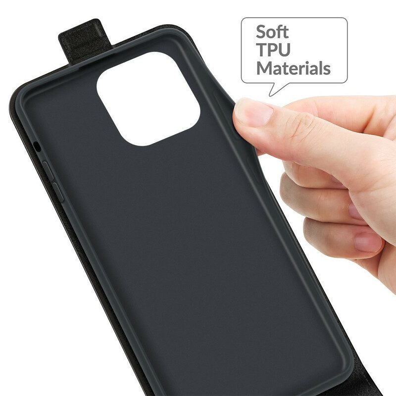 Flip Case Für iPhone 13 Pro Flip Case Vertikale Klappe In Lederoptik