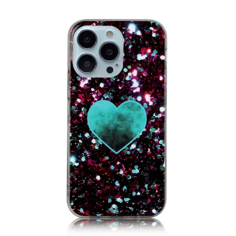 Handyhülle Für iPhone 13 Pro Glitzermarmor