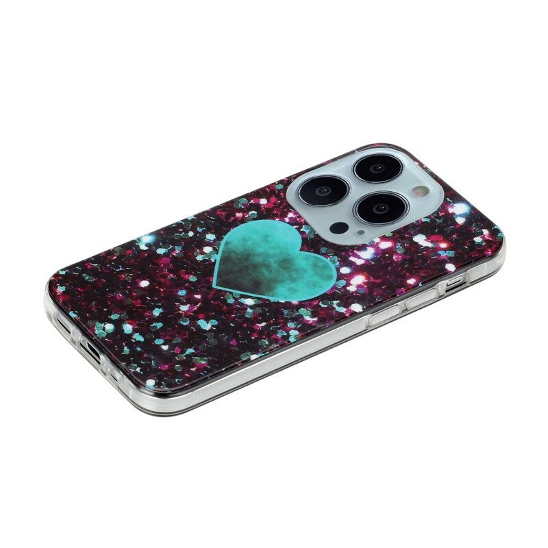 Handyhülle Für iPhone 13 Pro Glitzermarmor