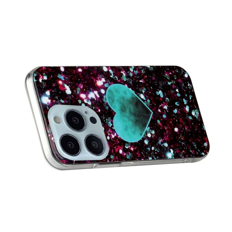 Handyhülle Für iPhone 13 Pro Glitzermarmor