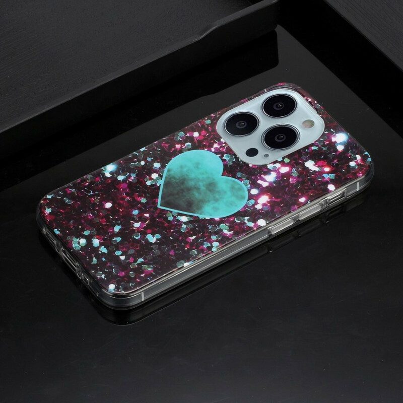 Handyhülle Für iPhone 13 Pro Glitzermarmor