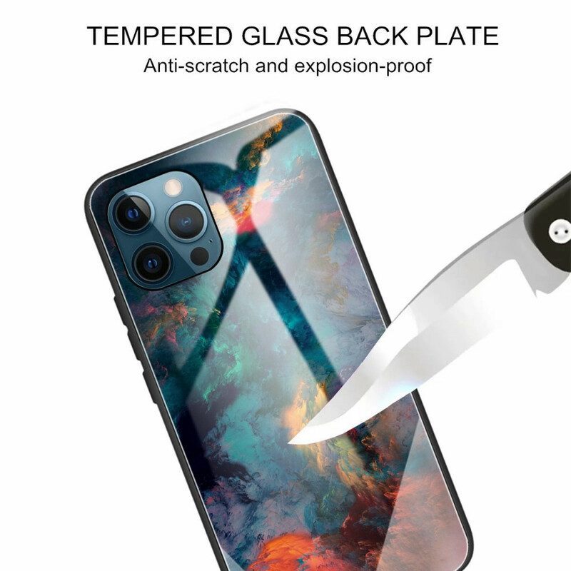 Handyhülle Für iPhone 13 Pro Himmelgehärtetes Glas