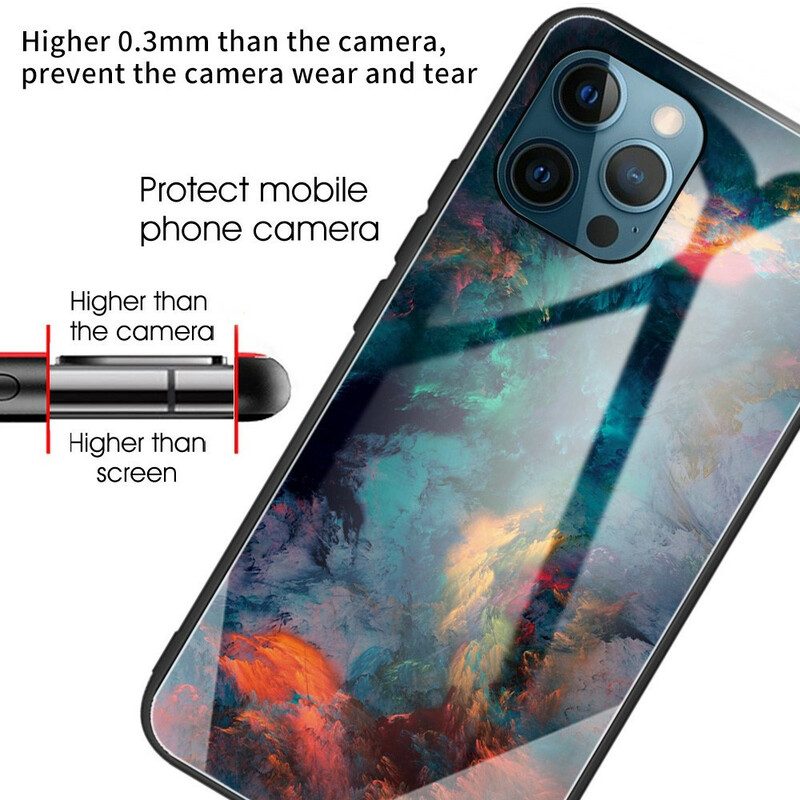 Handyhülle Für iPhone 13 Pro Himmelgehärtetes Glas