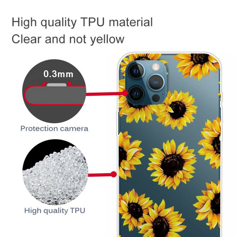 Handyhülle Für iPhone 13 Pro Sonnenblumen