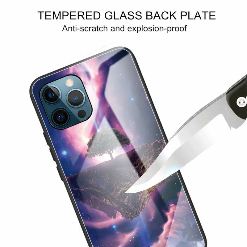 Handyhülle Für iPhone 13 Pro Weltenbaum Aus Gehärtetem Glas