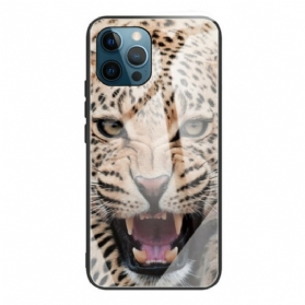 Hülle Für iPhone 13 Pro Gehärtetes Leopardenglas