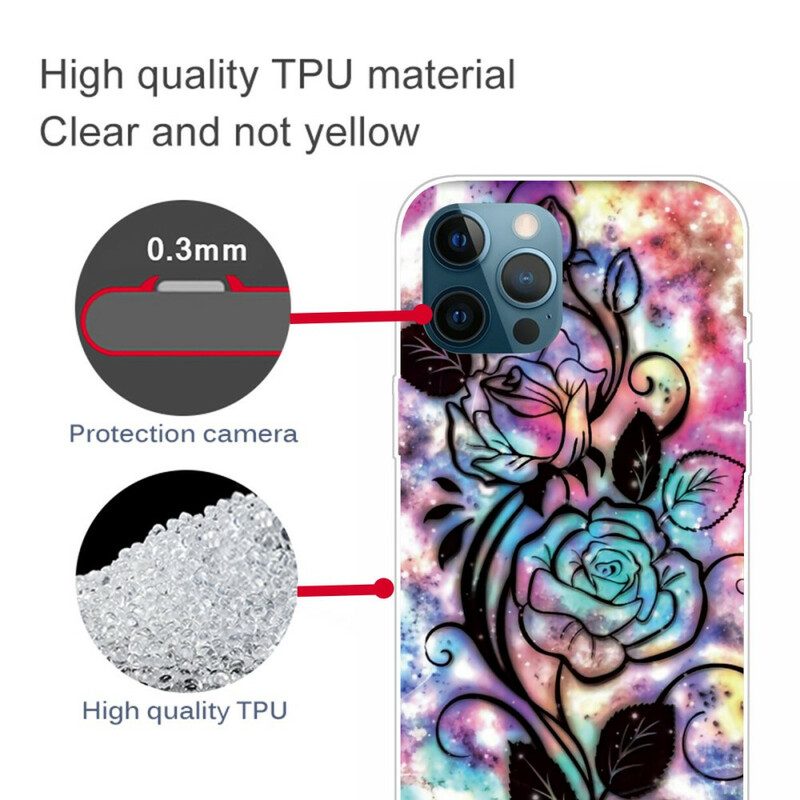 Hülle Für iPhone 13 Pro Grafische Blume