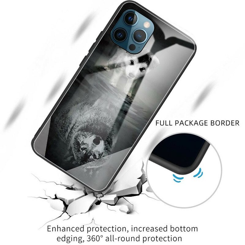 Hülle Für iPhone 13 Pro Puppy Dream Gehärtetes Glas