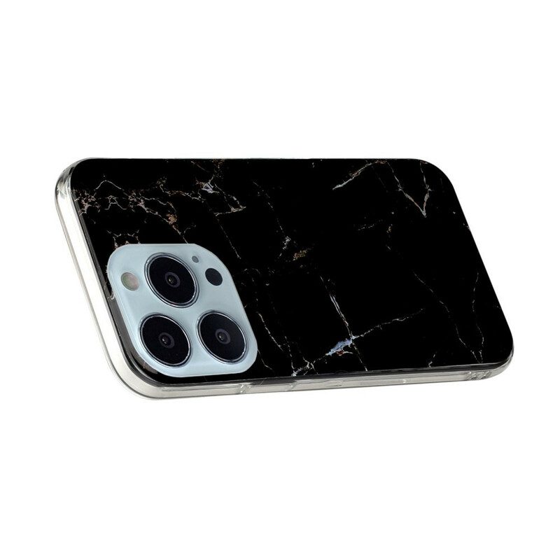 Hülle Für iPhone 13 Pro Vereinfachter Marmor